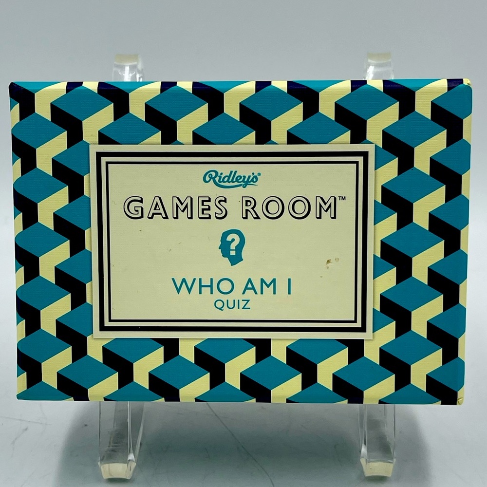 Ridley's Games Room: Quiz “Who Am I”
140 Trivia Question Cards Designed
Age 8 Up